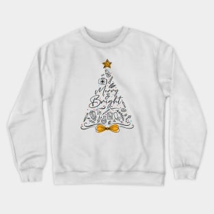 Nurse Christmas Tree Crewneck Sweatshirt